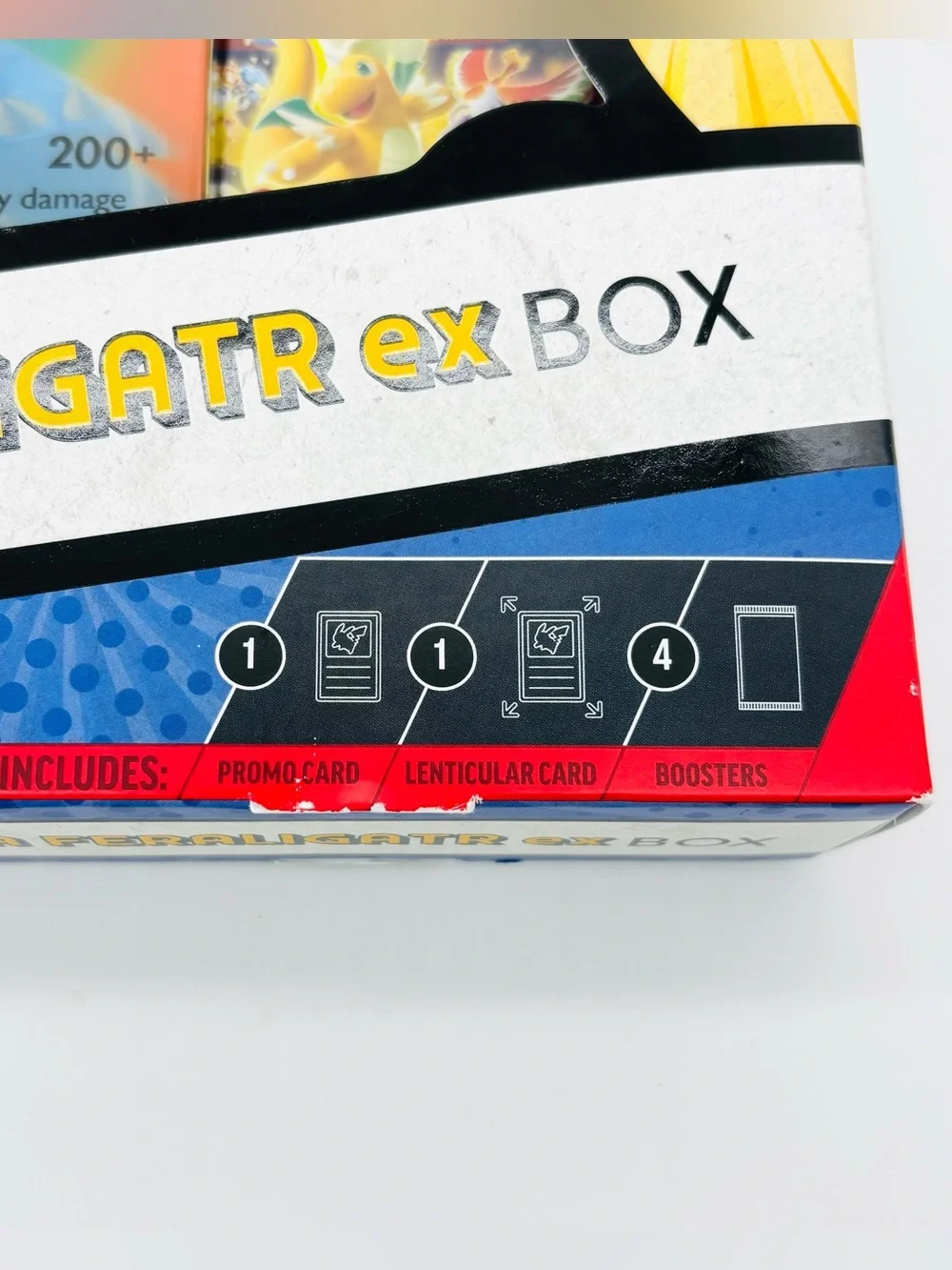 Pokemon TCG Mega Feraligatr ex Box Ascended Heroes Complete Sealed Damaged Box